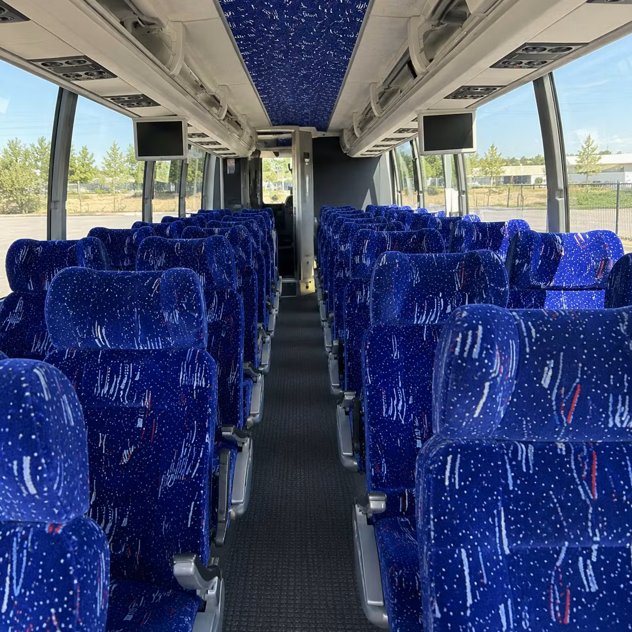 boston charter bus interior